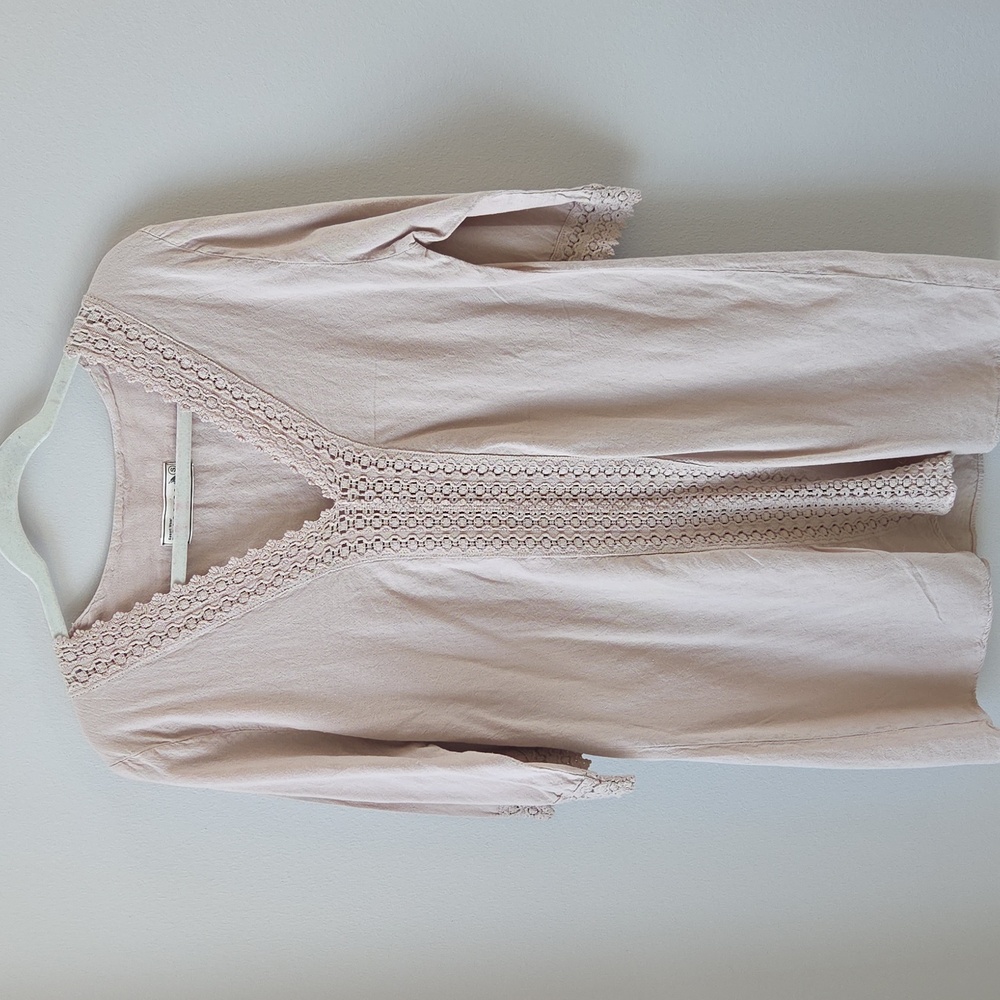 Seaspice‎ Resort Wear Swim Coverup Womens Size Small Beige Peruvian Cotton